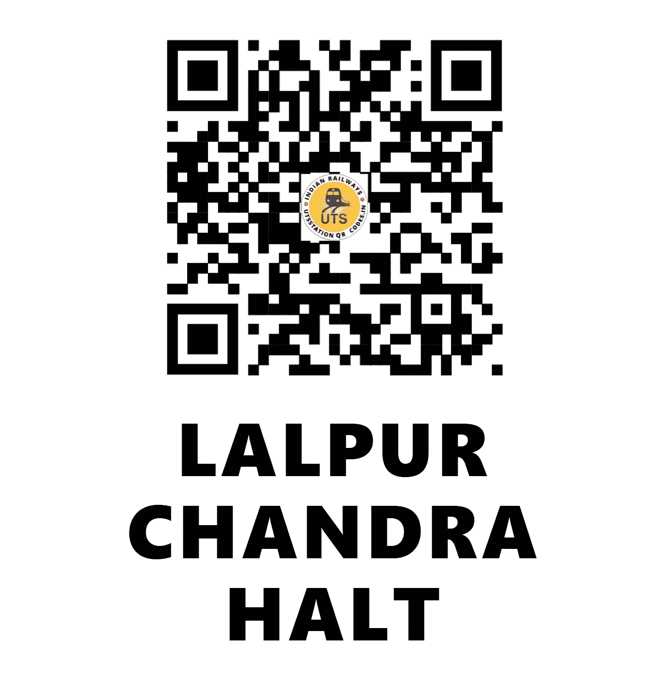 UTS QR Code for LALPUR CHANDRA HALT - LCN (NR - UTTAR PRADESH)